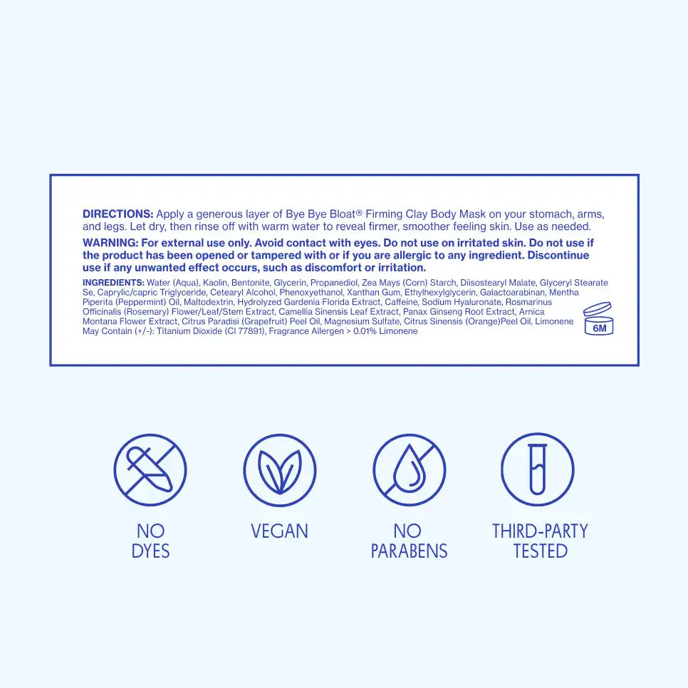 Bye Bye Bloat® Firming Clay Body Mask