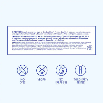 Bye Bye Bloat® Firming Clay Body Mask